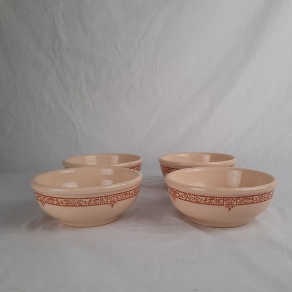 SOLD RARE Four Vintage 1945 Wallace China Cereal Bowls - Picture 2 of 6